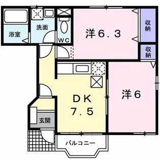 アルト・ポンテ【1階】の間取り