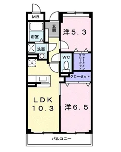 プリムローズ【209号室】の間取り