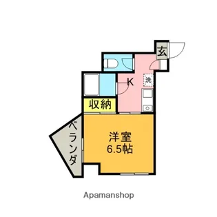 YMスクウェアー【401号室】の間取り