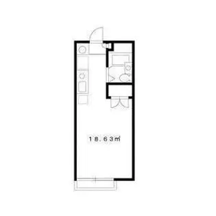 ハビタス調布【1階】の間取り