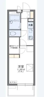 レオパレスOVIRA【4階】の間取り