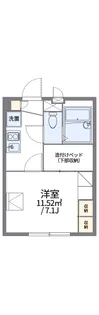 レオパレス谷保第三公園【2階】の間取り
