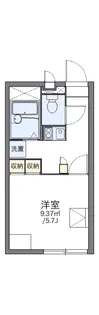レオパレスジュネス【1階】の間取り