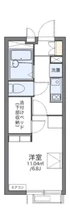 レオパレスサンフラワーA【3階】の間取り
