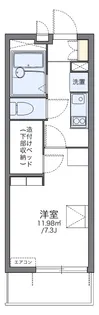 レオパレスすずの木【3階】の間取り