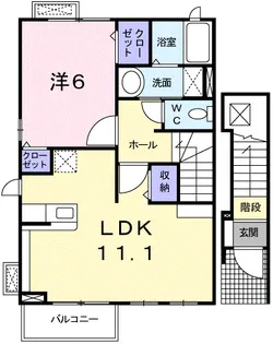 パークサイド【2階】の間取り