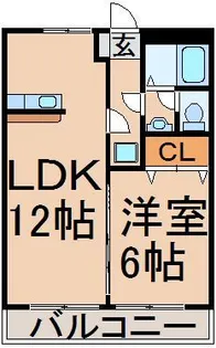メゾンノースパーク【3階】の間取り