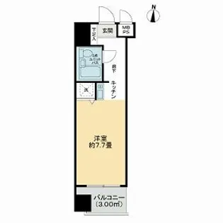 ライオンズプラザ三鷹【5階】の間取り