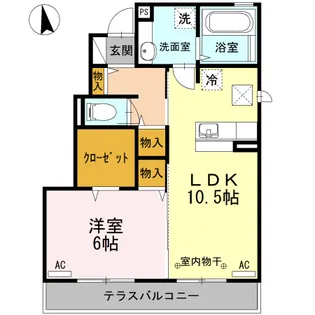 メゾン シェーヌ【1階】の間取り