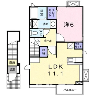 マロンデ・ボニート【2階】の間取り