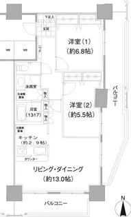 イストワール【12階】の間取り
