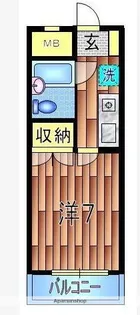 コバヤシマンション【2階】の間取り