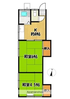 駒形荘【6号室】の間取り