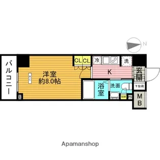 AZEST田無【7階】の間取り