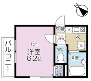 エルアルボリート【1階】の間取り