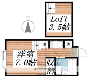 フレンドハウス【1階】の間取り