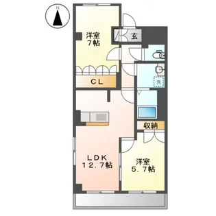ボン ポタジェ【2階】の間取り