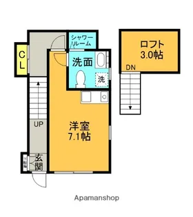 ハウスDEN【2階】の間取り