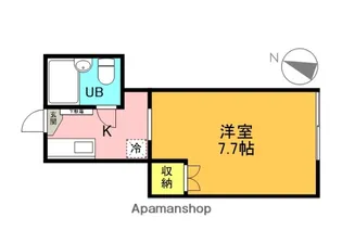 モンシャトー箕輪【1階】の間取り