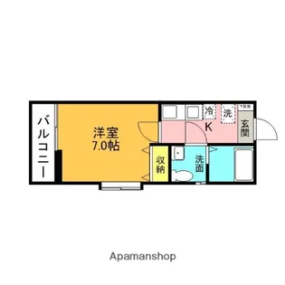 コモハイツ石神井台【1階】の間取り