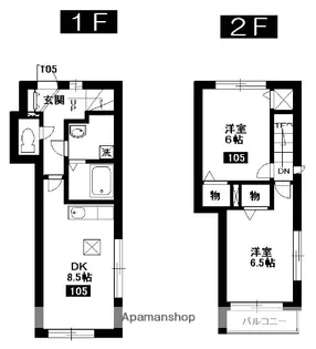 クレスト吉祥寺【1階】の間取り