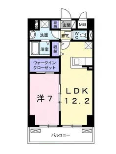 エスペランサ国立【6階】の間取り