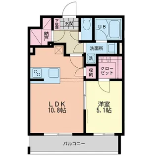 レゴリス成城II【0102号室】の間取り