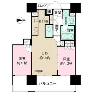 BELISTA三鷹【4階】の間取り