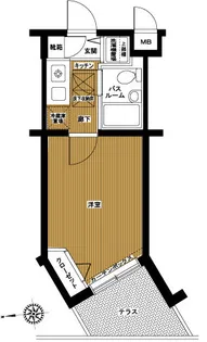 フェニックス芦花公園駅前壱番館【1階】の間取り