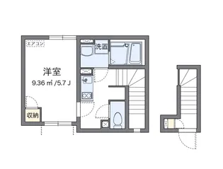 クレイノ久我山【2階】の間取り