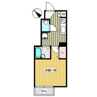 セレ千歳烏山【103号室】の間取り