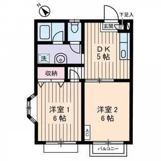 ハイツ マイルド【2階】の間取り