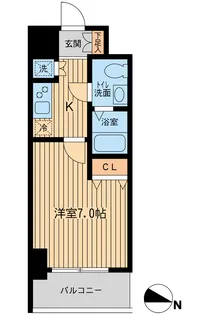 KDXレジデンス立川【0812号室】の間取り