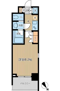 ドゥーエつつじヶ丘【0805号室】の間取り