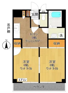 稲田堤グランドハイツ【402号室号室】の間取り