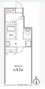 ローゼル東小金井【1階】の間取り