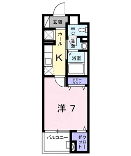 クラッテーロ国分寺【3階】の間取り