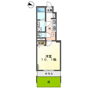 パークサイド大丸【1階】の間取り