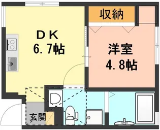 APARTMENT藤【201号室号室】の間取り