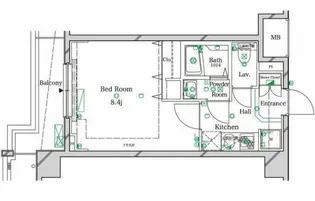 ラフィスタ武蔵関【7階】の間取り