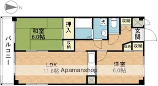 ブルックイーストM【1階】の間取り