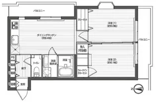 レジディア吉祥寺【1階】の間取り