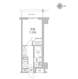 レジディア高円寺【3階】の間取り
