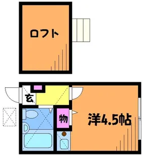 グランドール調布【1階】の間取り