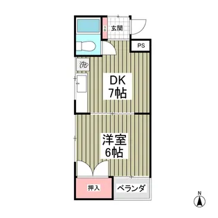 ベルメゾン 新座【3階】の間取り