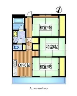 ハイツやま吉【1階】の間取り