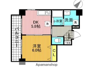 グレース桃井【1階】の間取り