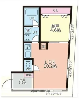 BASECAMP HAMADAYAMA【1階】の間取り