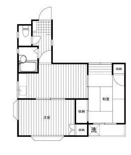 日美ハイム【1階】の間取り