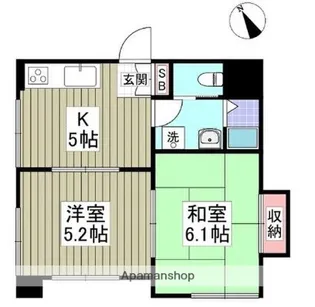 セイワアクレイム国立【1階】の間取り